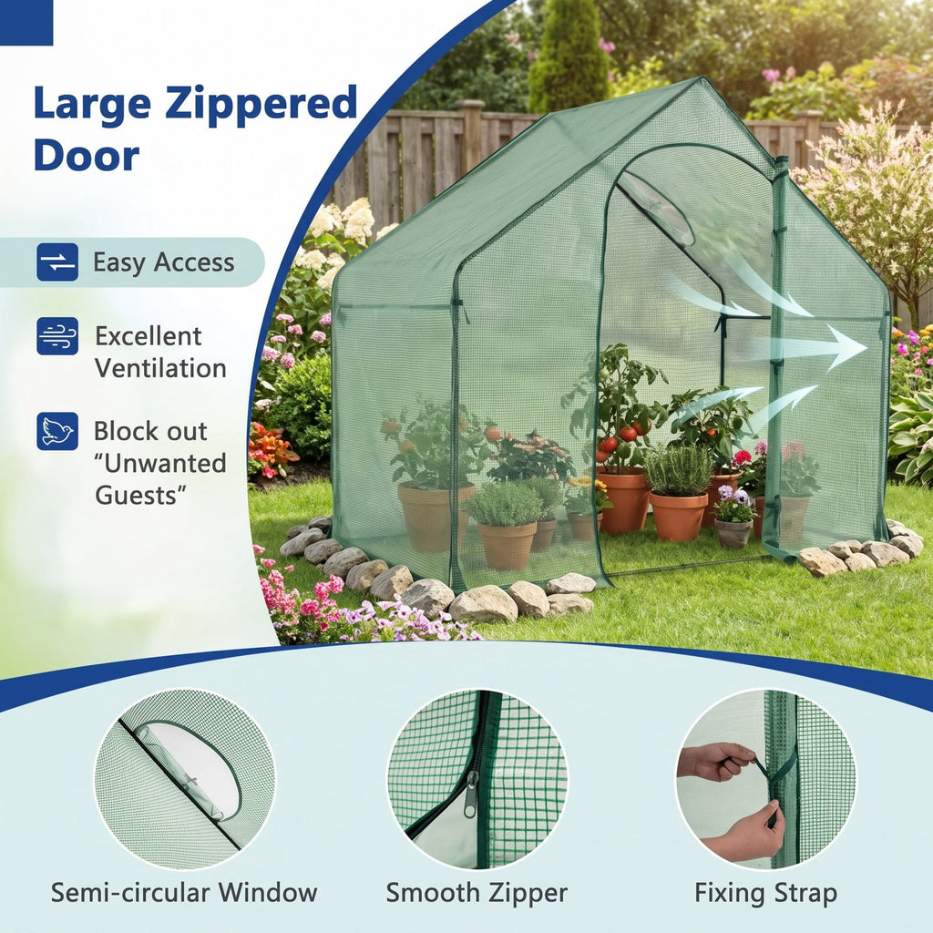 Airfind Portable Outdoor Warm House with PE Cover and Roll, up Zippered Door, The PE cover is wear, resistant and tear, proof built to last