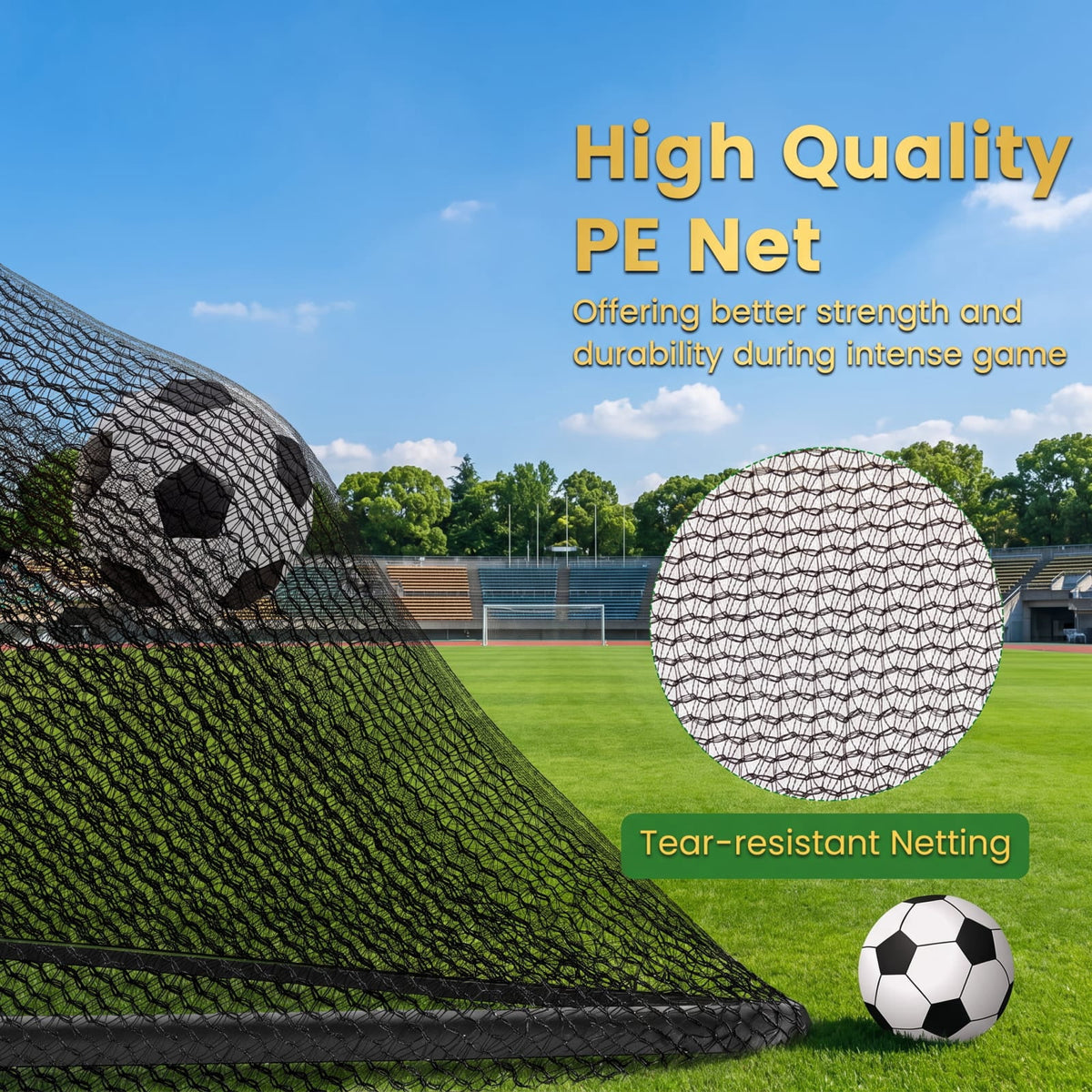 Airfind Portable Pop Up Soccer Goal for Kids with Heavy Duty Metal Frame and Ground Stakes for Backyard Training and Outdoor Practice, Black