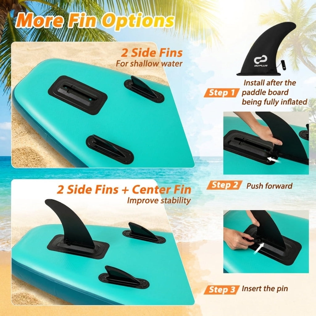 Airfind Inflatable Stand Up Paddle Board 10ft6 with Kayak Seat and Adjustable Paddle plus Safety Ankle Leash Carry Backpack and Hand Pump