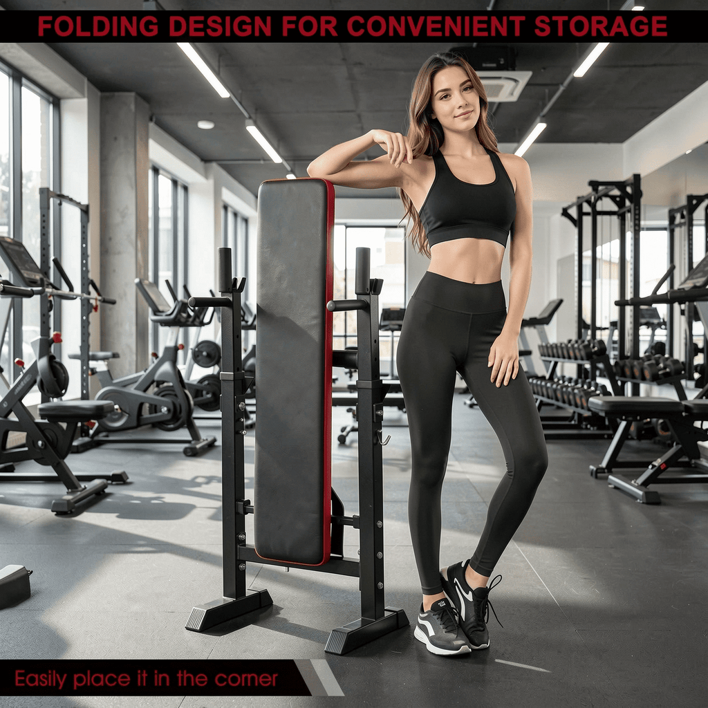 Airfind Adjustable Weight Bench, 380LBS Foldable 5-Position Home Gym