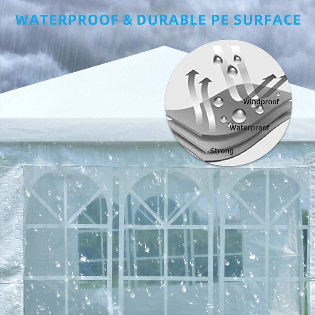 Airfind 10ft x 20ft Canopy Tent with 4 Sidewalls and Carry Bag, White