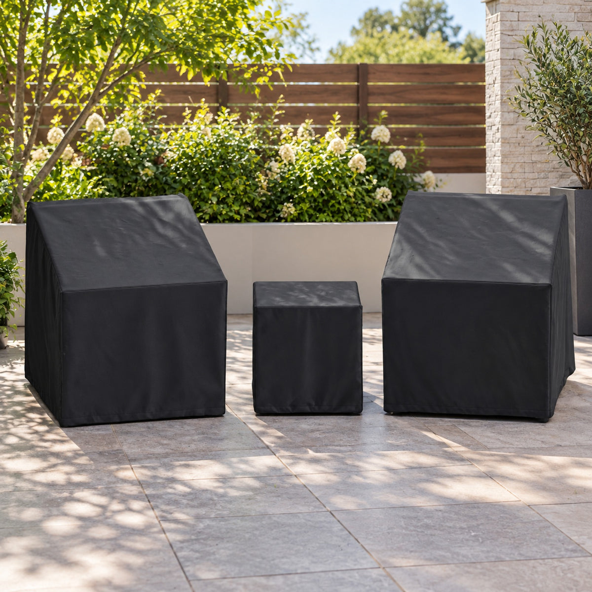 Airfind Patio Furniture Covers Waterproof Outdoor Conversation Covers for 3 Pieces Bistro Set, Polyester PU Frame, 32 x 30 x 24.5 Footprint