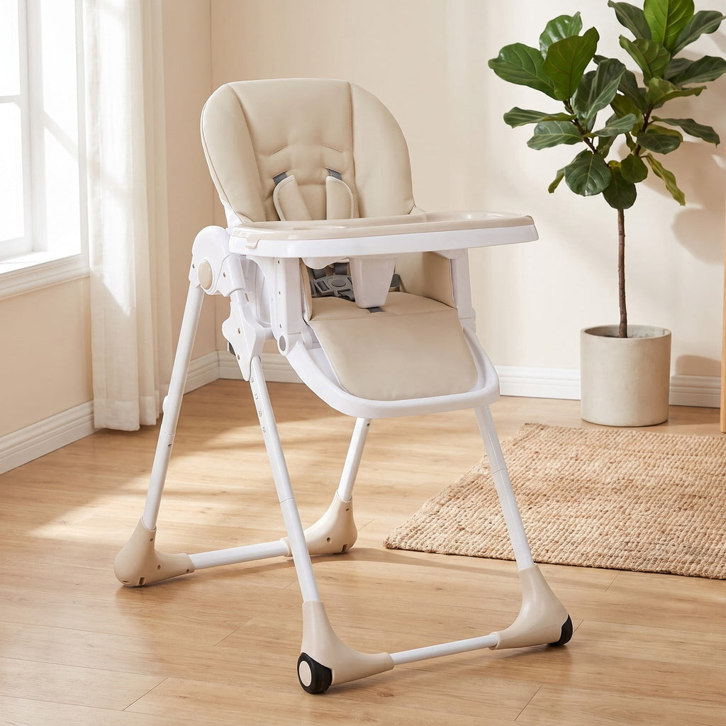 Airfind 3-in-1 Convertible Baby High Chair for Baby and Toddler, 33 lbs Capacity, Metal PP PU