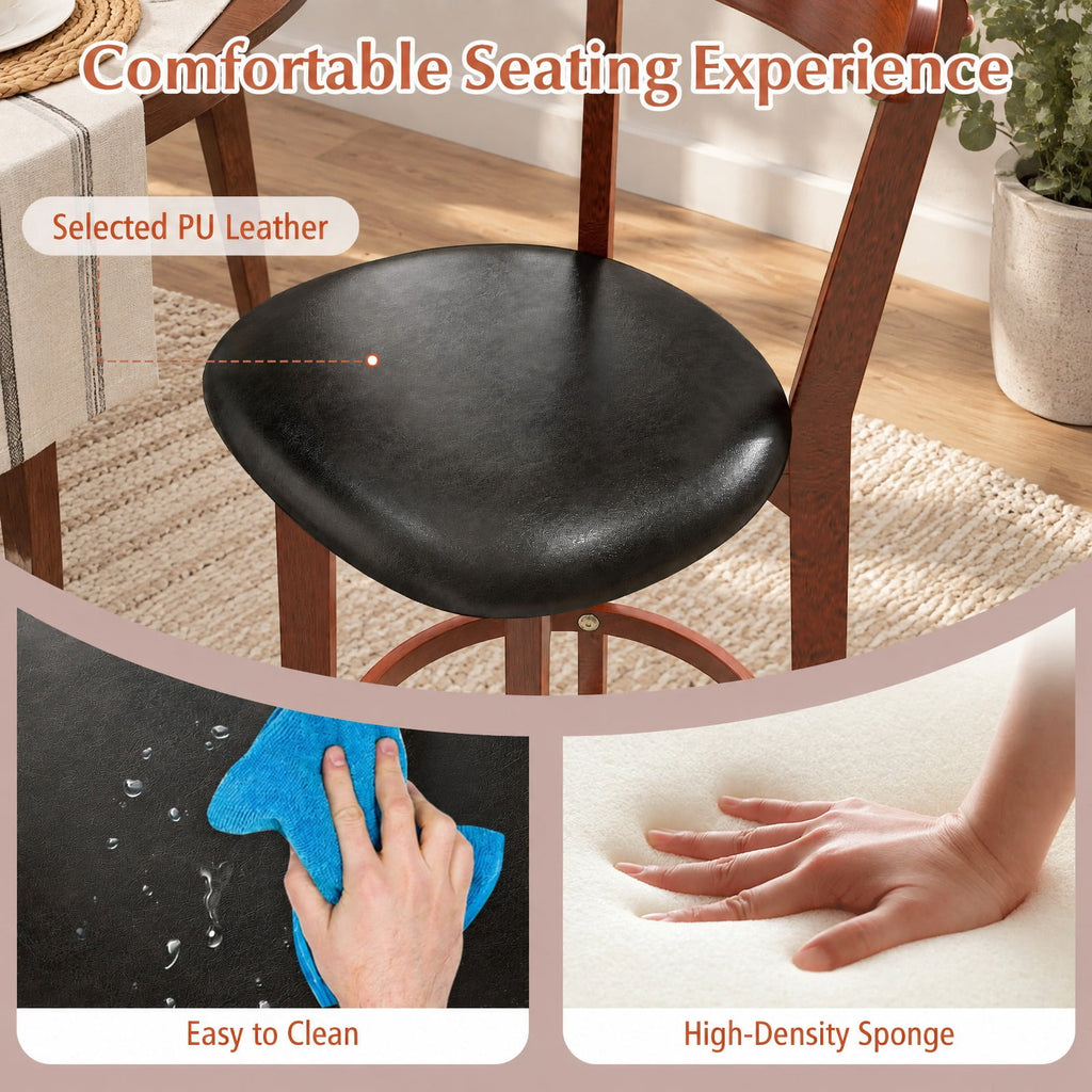 Airfind Set of 2 29 Inch Modern Armless Upholstered Cushioned Seat Island Dining Chairs for Kitchen, 275 lbs Capacity, 16.5 x 19 x 40 Footprint