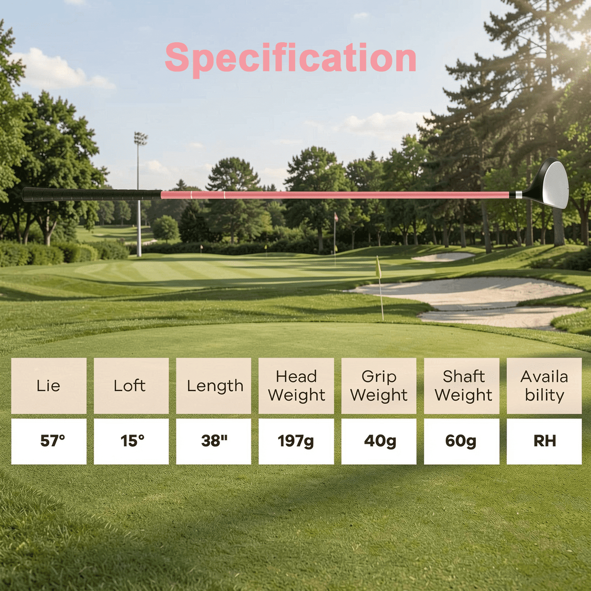 Airfind Junior Complete Golf Club Set for Ages 11-13 with 5 Pieces Including a 460cc Fairway Wood and Irons Plus Putter and Stand Bag as a Full Golf Club Set, Pink