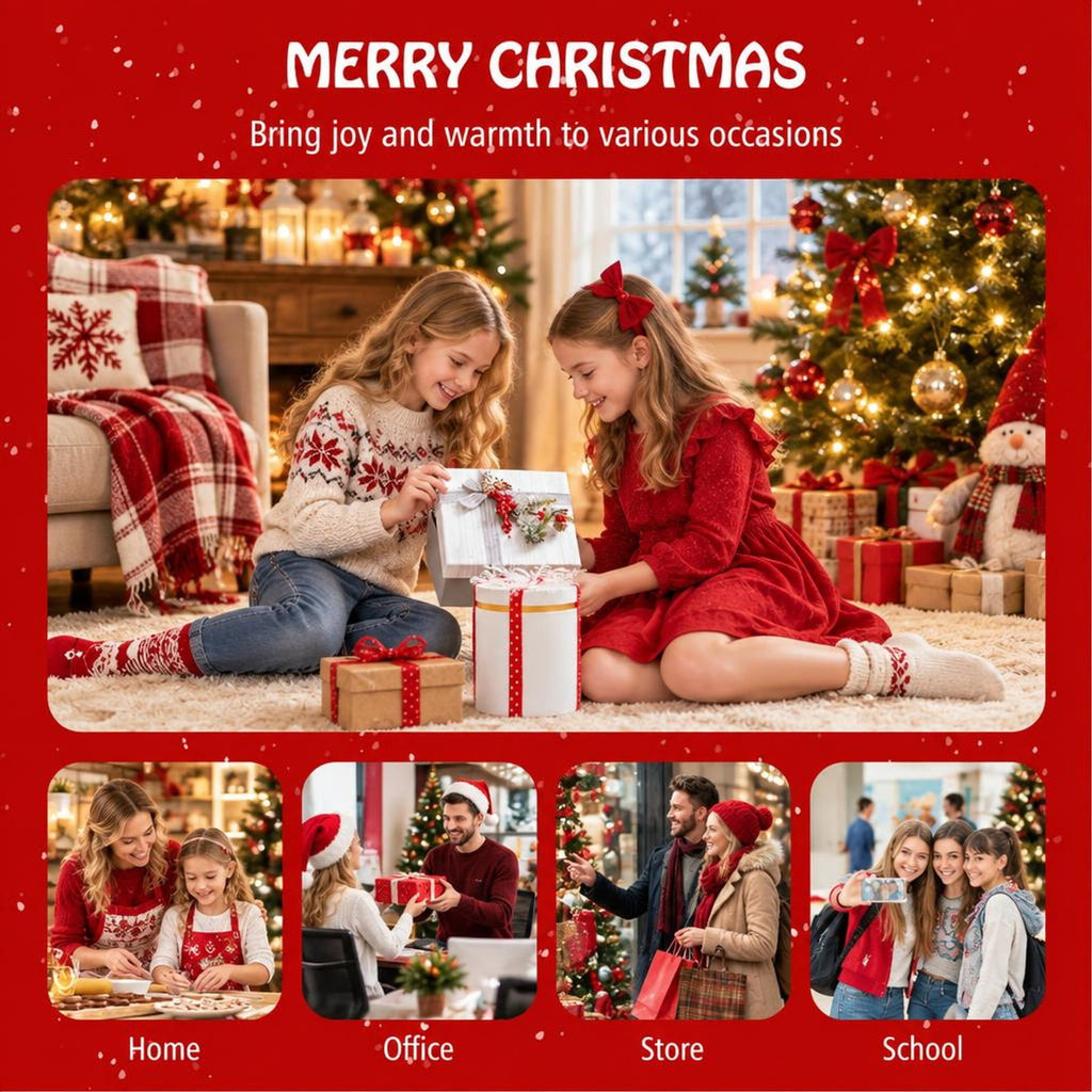 Airfind 5 Feet Artificial Christmas Tree with 1426 Lush PVC Branch Tips and 200 Warm White LED Lights, PVC PE Metal Frame, Green