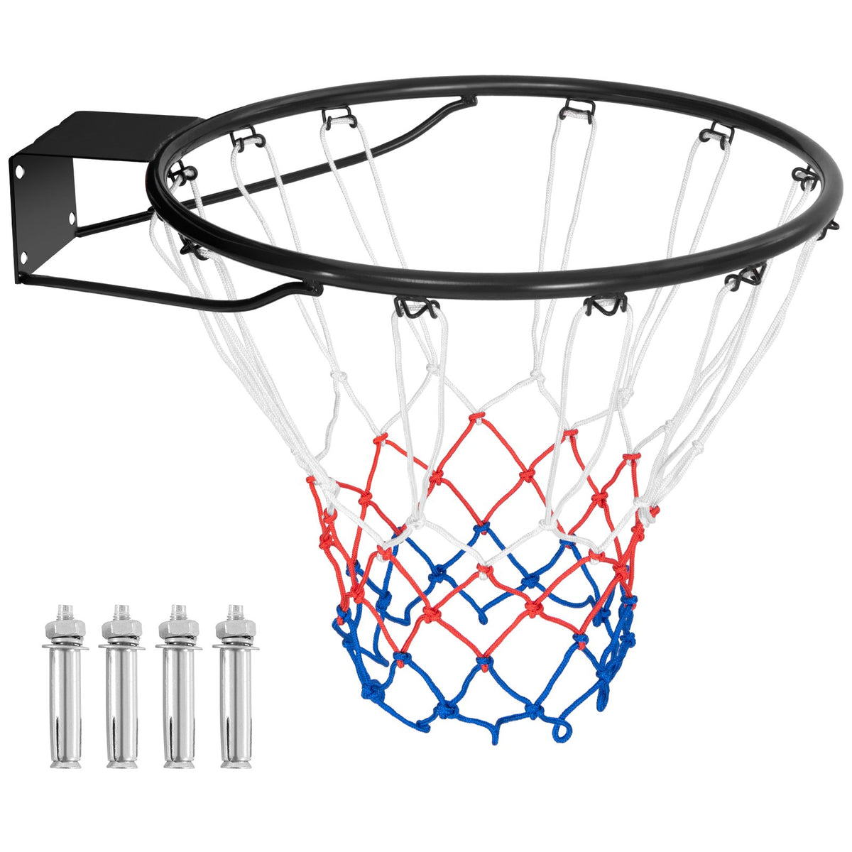 Airfind 18 In Basketball Rim Replacement with Net-Black