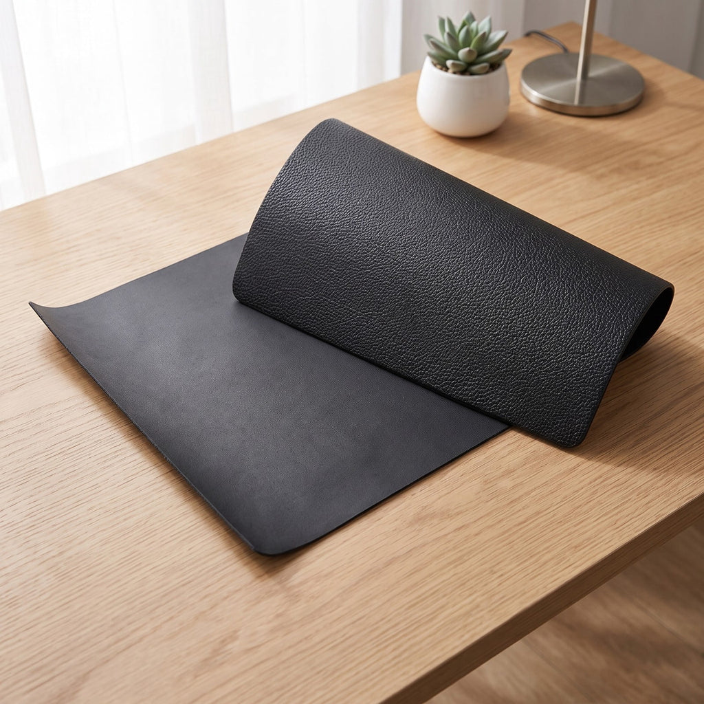 Airfind 59 Inch Long Thicken PVC Equipment Mat for Treadmill and Exercise Bike to Protect Home and Gym Wood Floors, Black