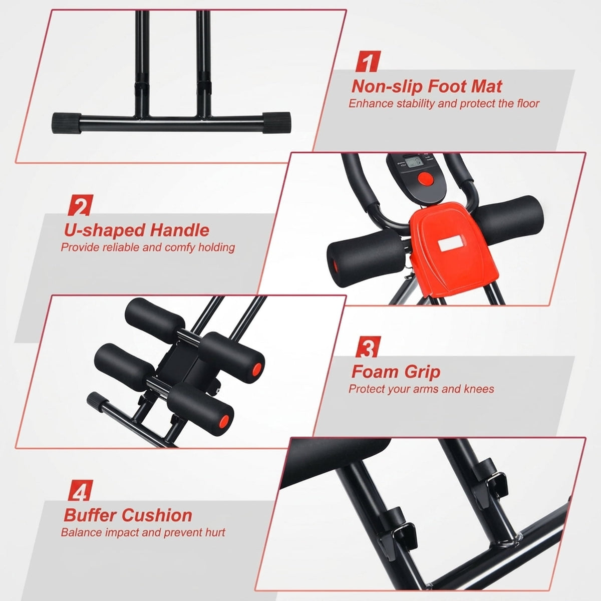 Airfind Heavy-Duty Squat Rack for Home Gym with Adjustable J-Hooks and Pull-Up Bar and Dip Station and Safety Bars on a Steel Frame for Strength Training, Black
