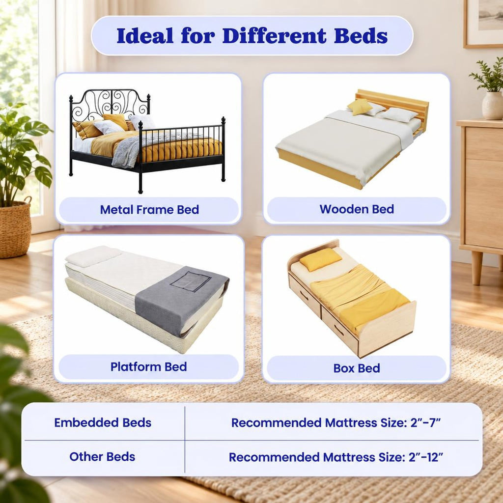 Airfind Foldable Bed Rail Swing Down Baby Bed Guard Rail, Metal Oxford Cloth PP Cotton Frame, 47 x 17 x 15.5（L x H x W） Footprint, White
