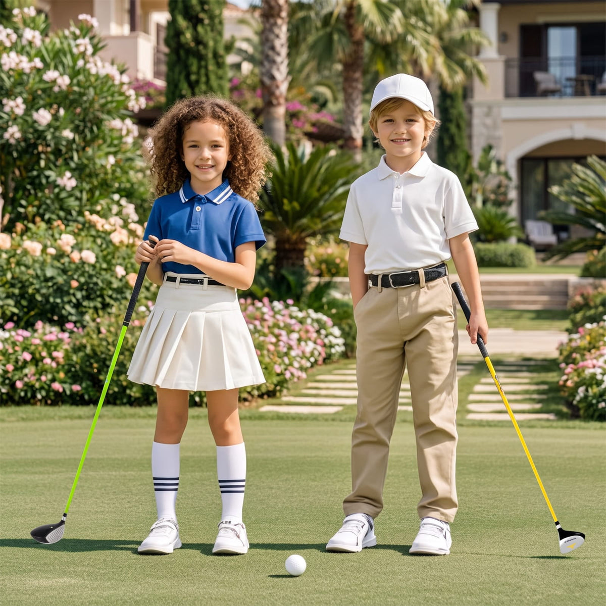 Airfind 34 Inch Junior 165CC #3 Fairway Wood Golf Club with Fiberglass Shaft and Rubber Grip for Kids Ages 8 to 10 Right Hand Beginners, Yellow