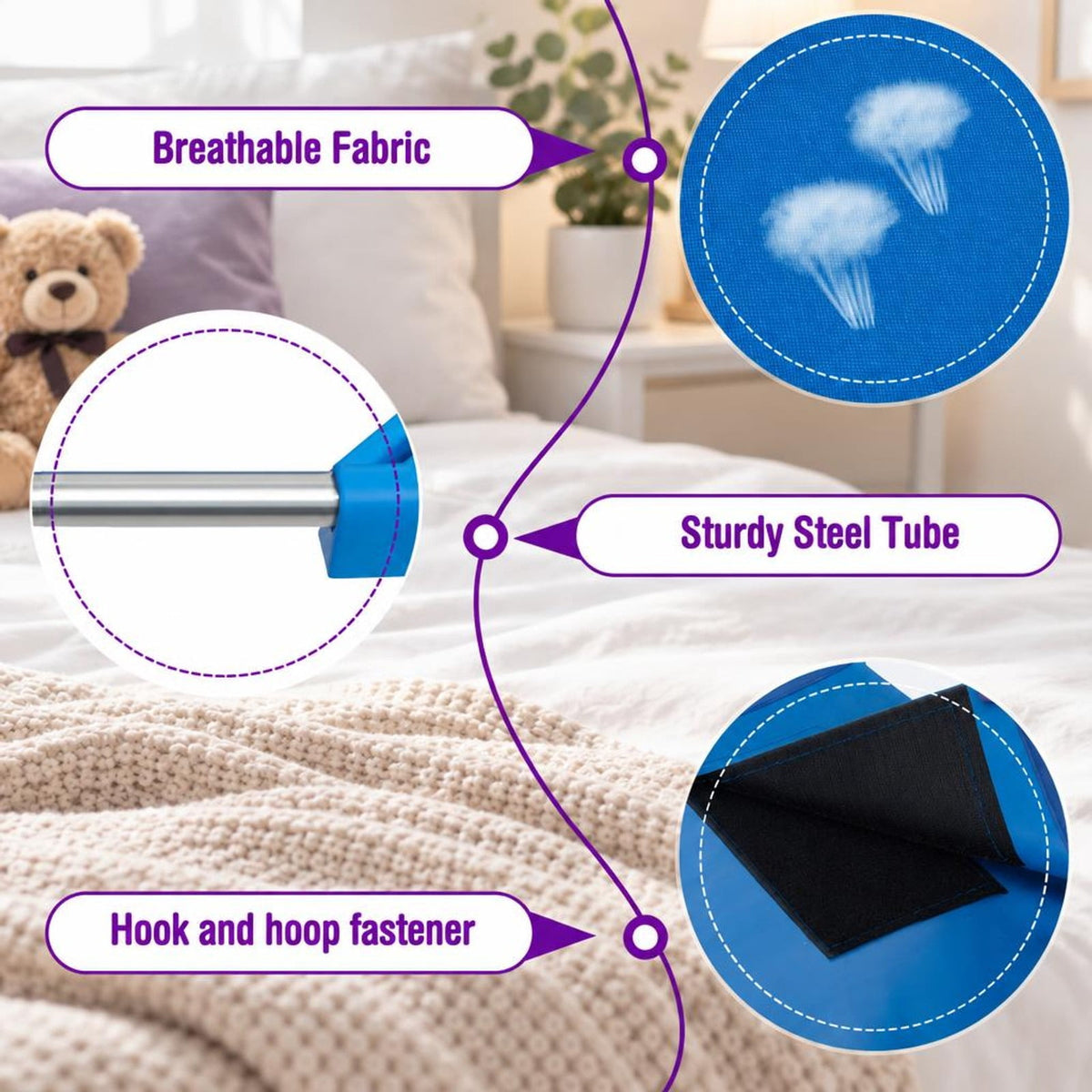 Airfind 52 x 23 Inch Pack of 6 Youth Stackable Daycare Rest Mat, 132 lbs Capacity, Steel PP Oxford for Everyday Use, Unspecified