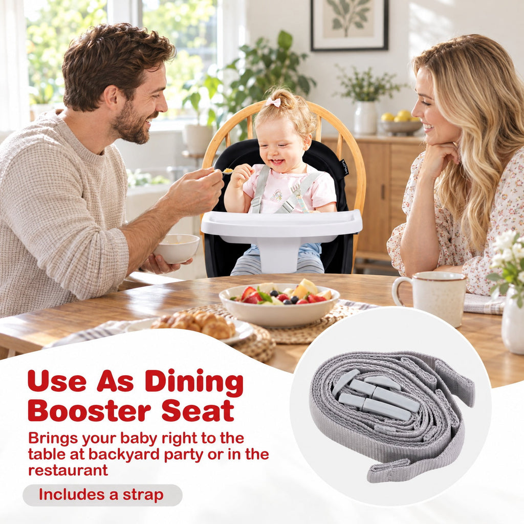 Airfind 6-in-1 Convertible Youth High Chair with Adjustable Removable Tray, 55 lbs Capacity, PP PU for Everyday Use, Unspecified
