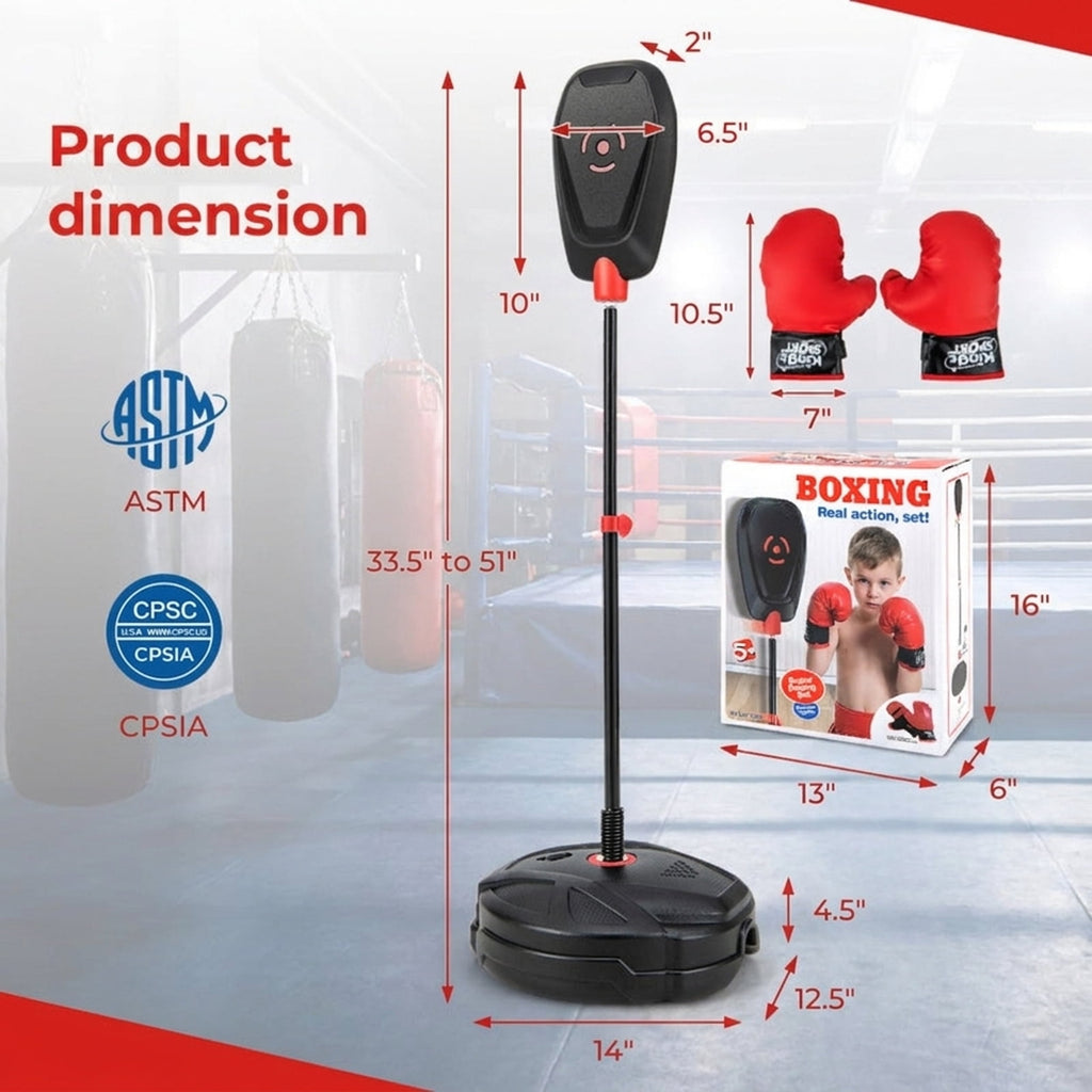 Airfind Heavy Duty Freestanding Punching Bag with Reinforced Canvas and Pre-Filled Sand Base and 12oz Boxing Gloves and Quick Assembly for Adults Home Training, Black