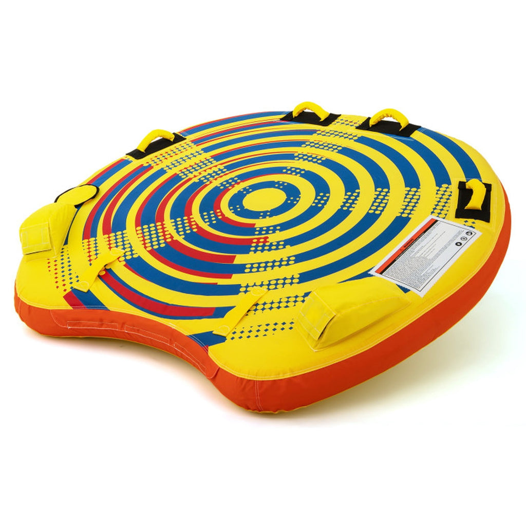 Airfind Heavy-Duty Inflatable Towable Tube for Boat Excursions, Yellow