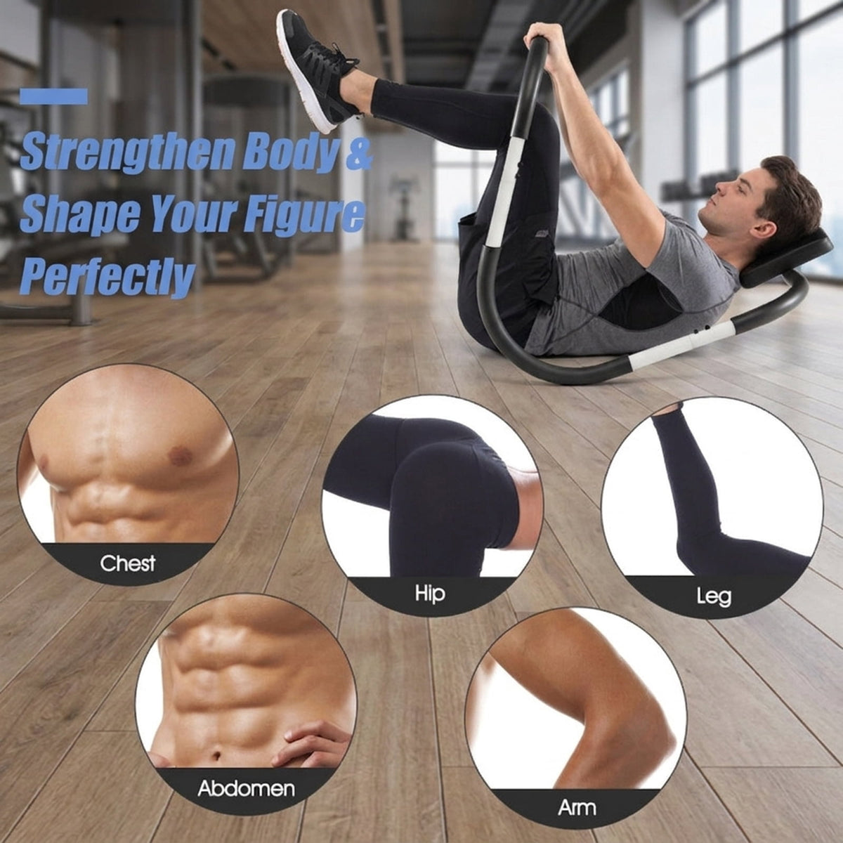 Airfind Adjustable FID Weight Bench for Home Gym with Preacher Curl Pad and Leg Hold Down and Weight Plate Storage and Quick Assembly for Strength Training, White