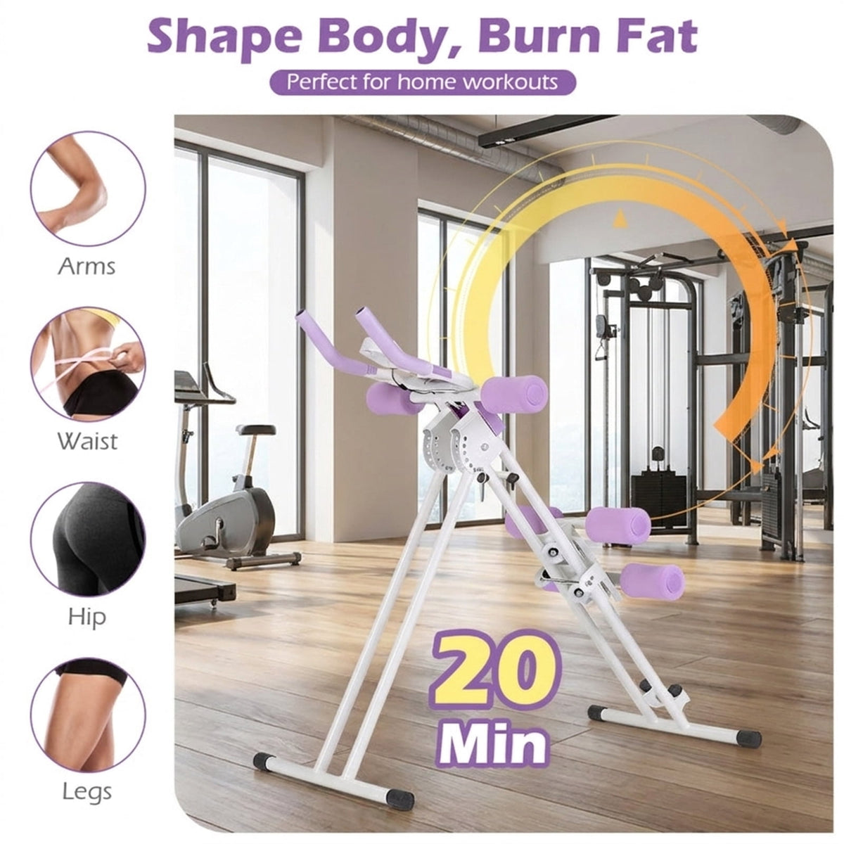 Airfind Heavy-Duty Squat Rack for Home Gym with Adjustable J-Hooks and Pull-Up Bar and Dip Station and Safety Bars on a Steel Frame for Strength Training, White