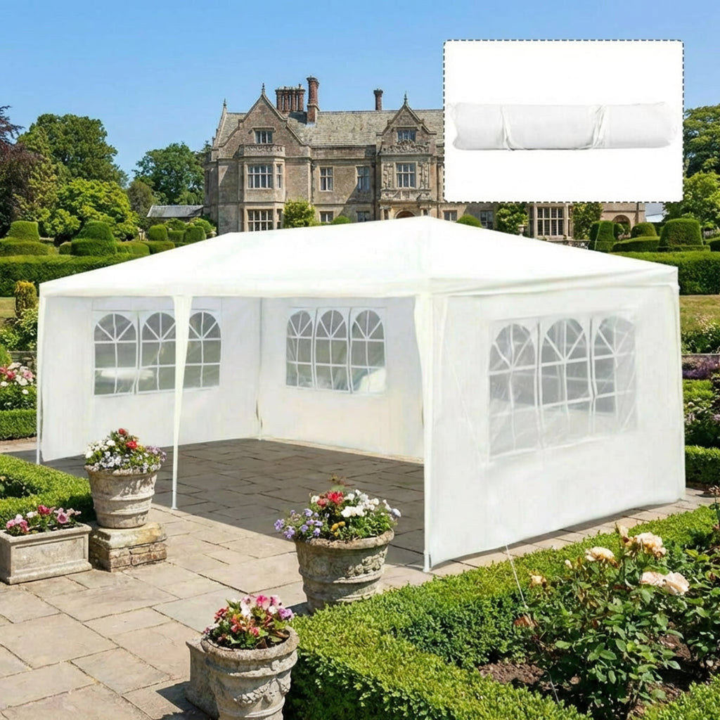 Airfind 10ft x 20ft Canopy Tent with 4 Sidewalls and Carry Bag, White