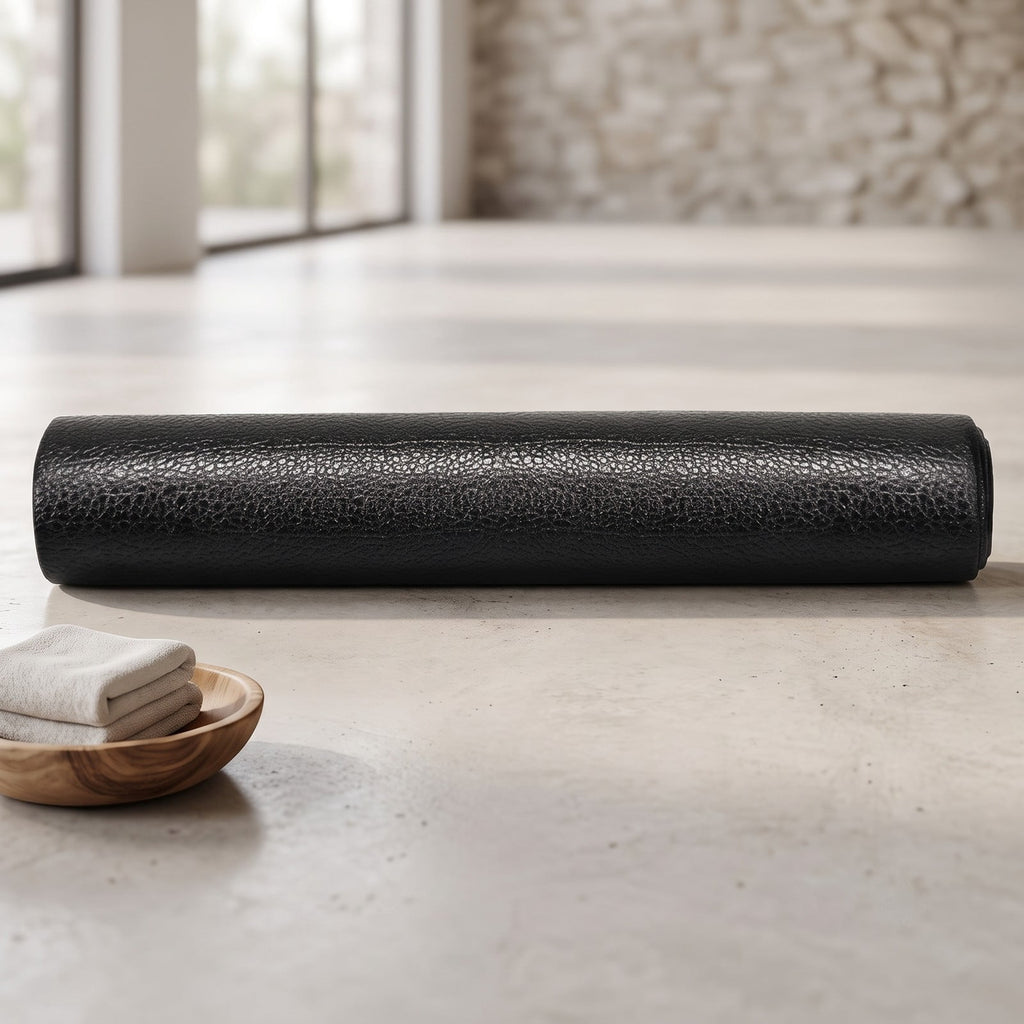 Airfind 59 Inch Long Thicken PVC Equipment Mat for Treadmill and Exercise Bike to Protect Home and Gym Wood Floors, Black