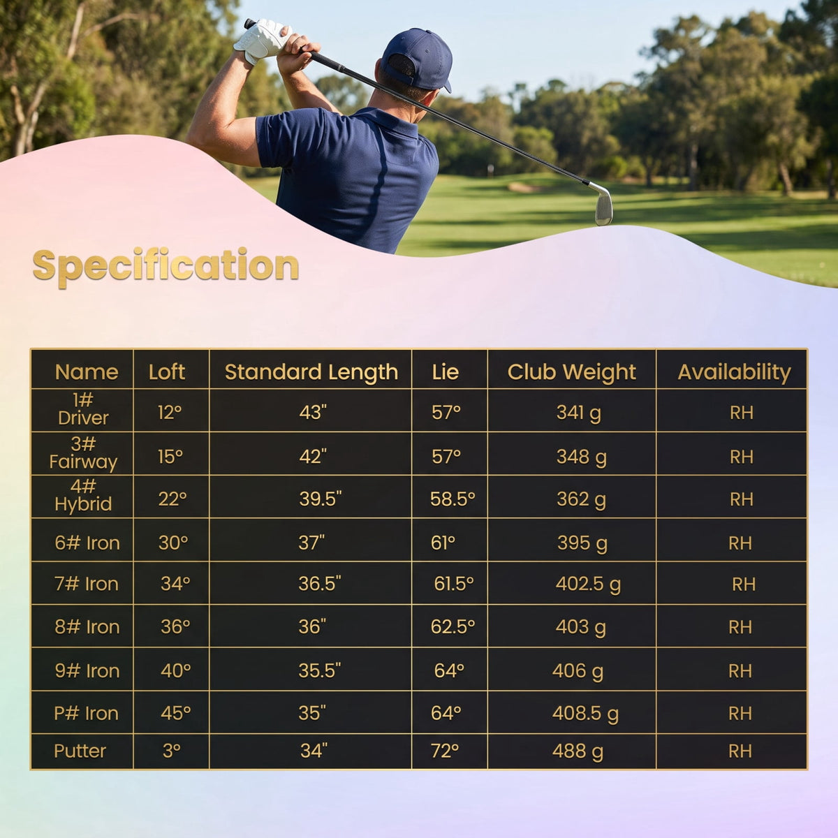 Airfind Womens 9 Piece Complete Golf Club Set with Driver Fairway Wood Hybrid Irons and Putter for Ladies Beginners, Pink