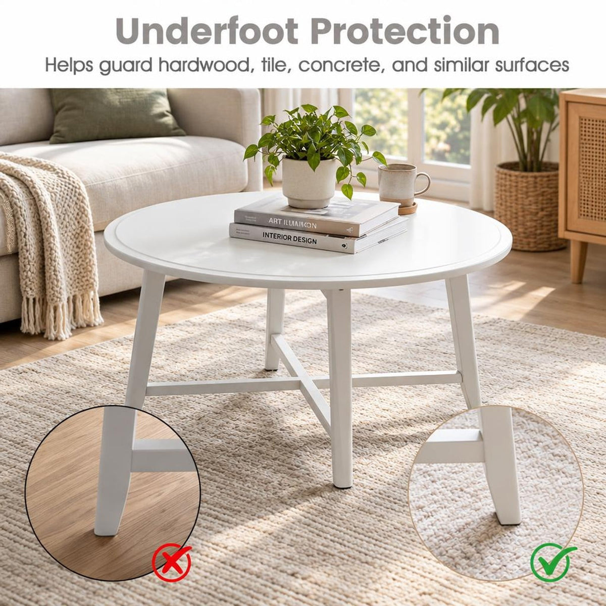 Airfind 24 Pack Non-Slip Protective Interlocking EVA Foam Floor Tiles, EVA Foam Frame, 143 x 97 x 0.5 Footprint, Grey