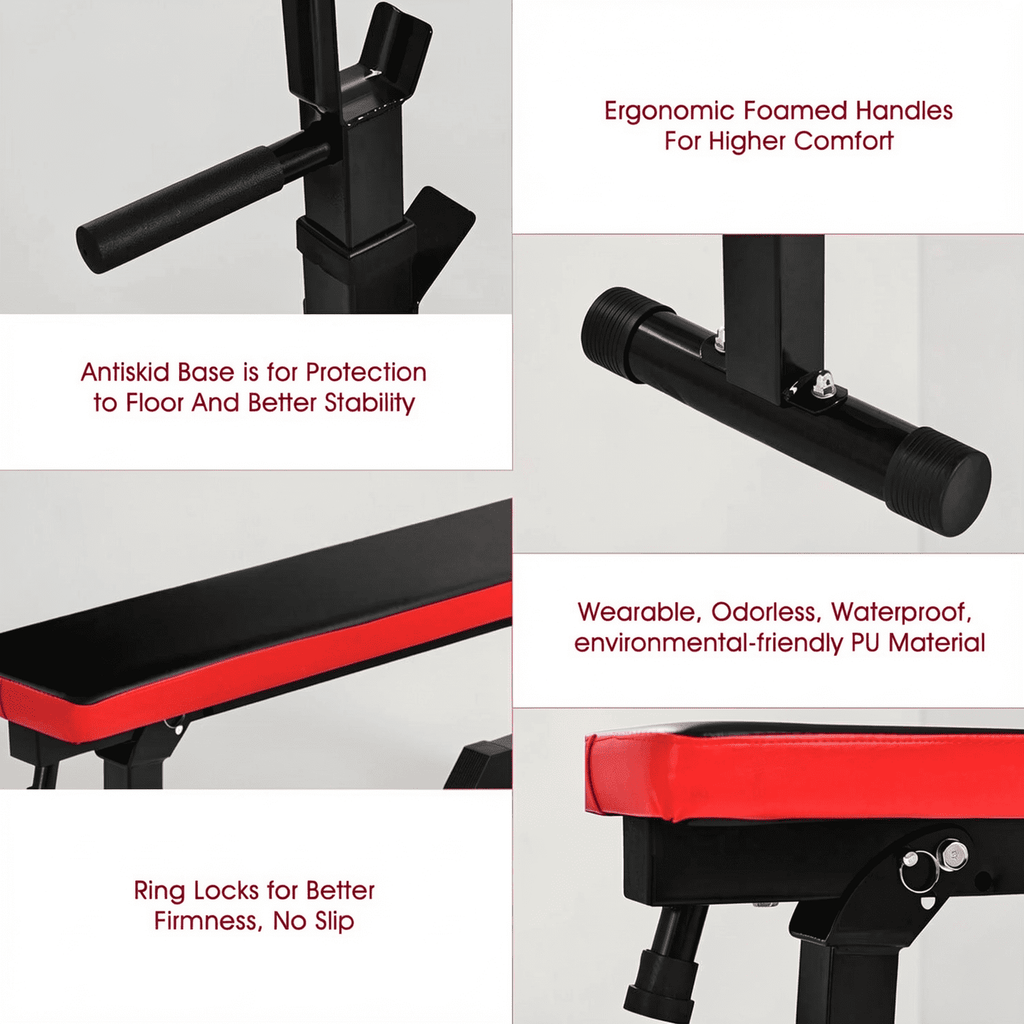 Airfind Adjustable Weight Bench, 380LBS Foldable 5-Position Home Gym