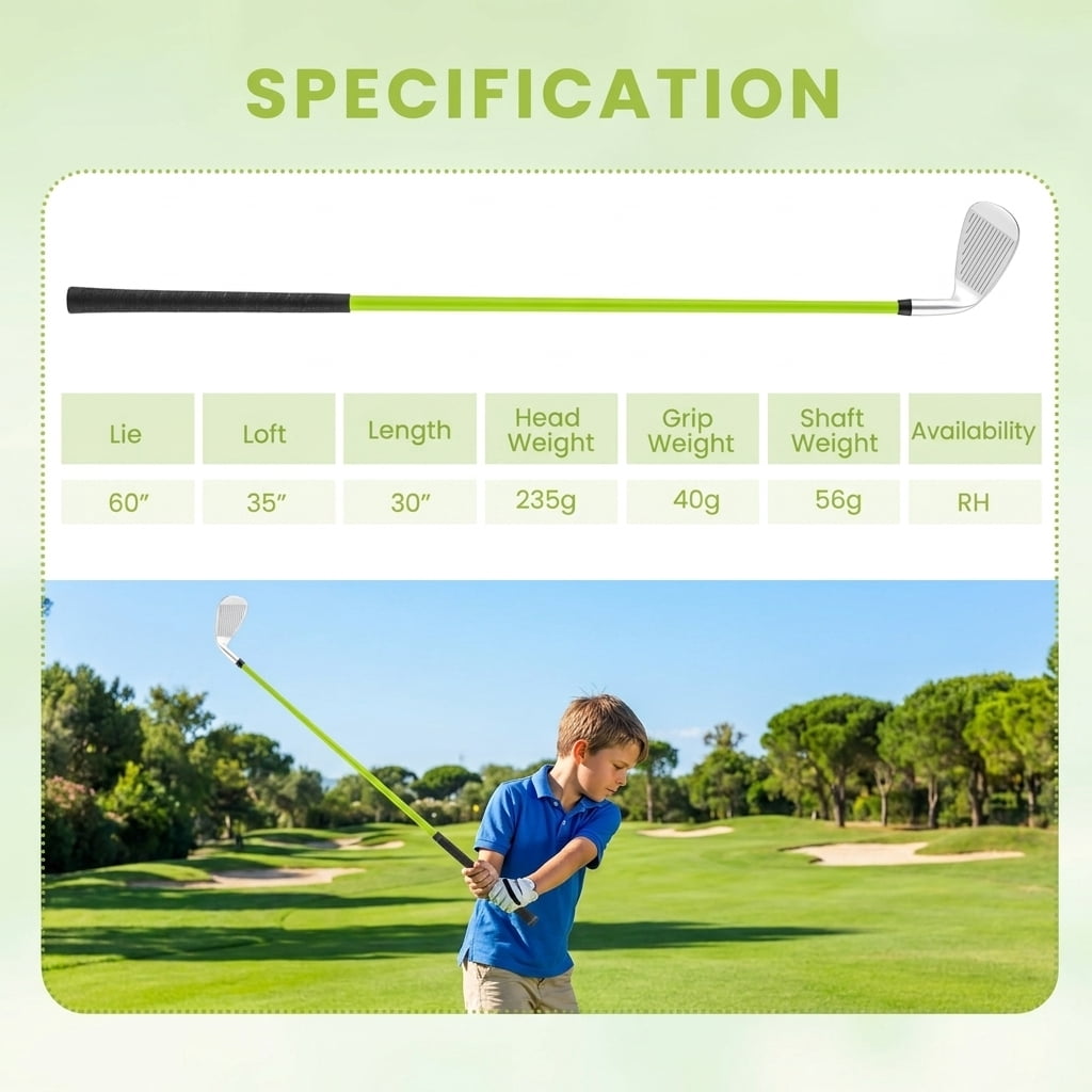 Airfind Teen Golf Club Set for Ages 12-14 with Complete 8 Pieces, Steel Shafts, Oversized Driver and Matching Bag, Green
