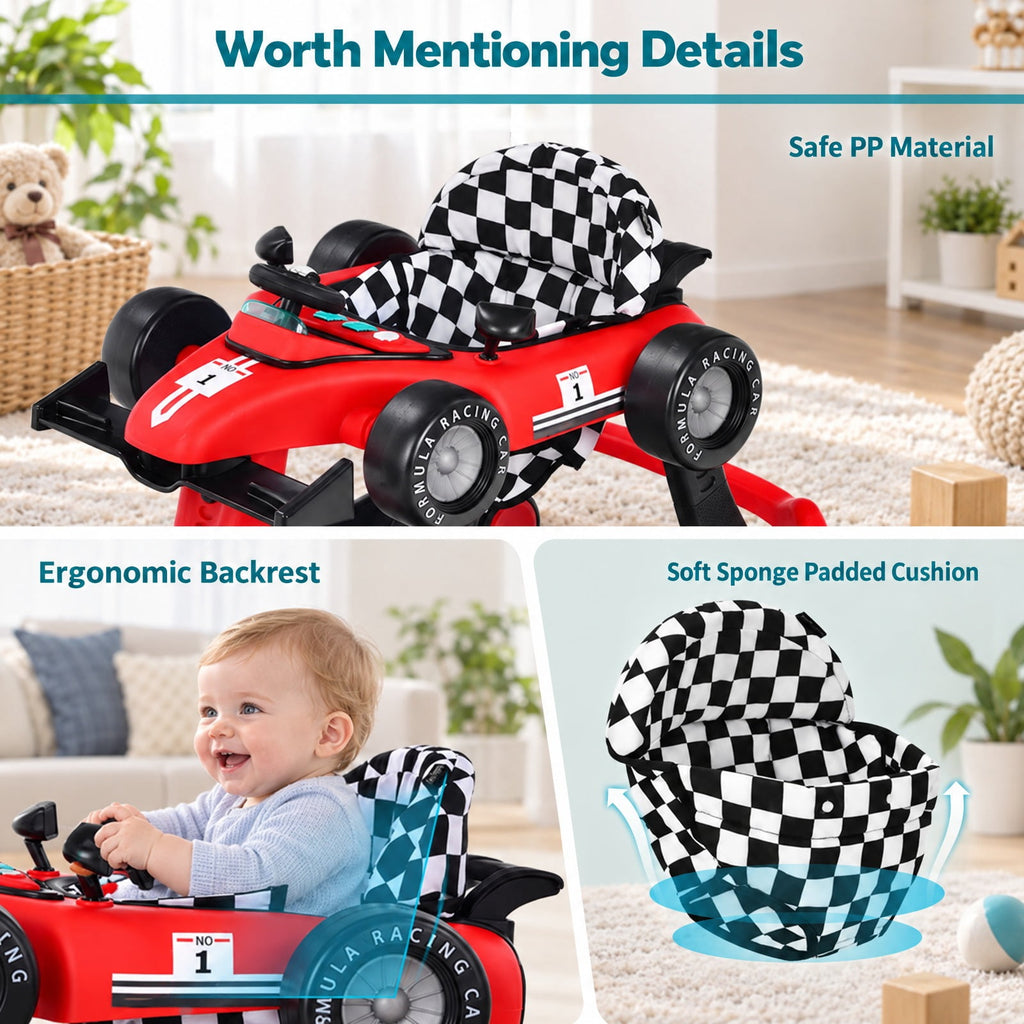 Airfind 4-in-1 Foldable Activity Push Walker with Adjustable Height, 25 lbs Capacity, PP polyester sponge Frame, 29 x 24 x 20/21/22 Footprint