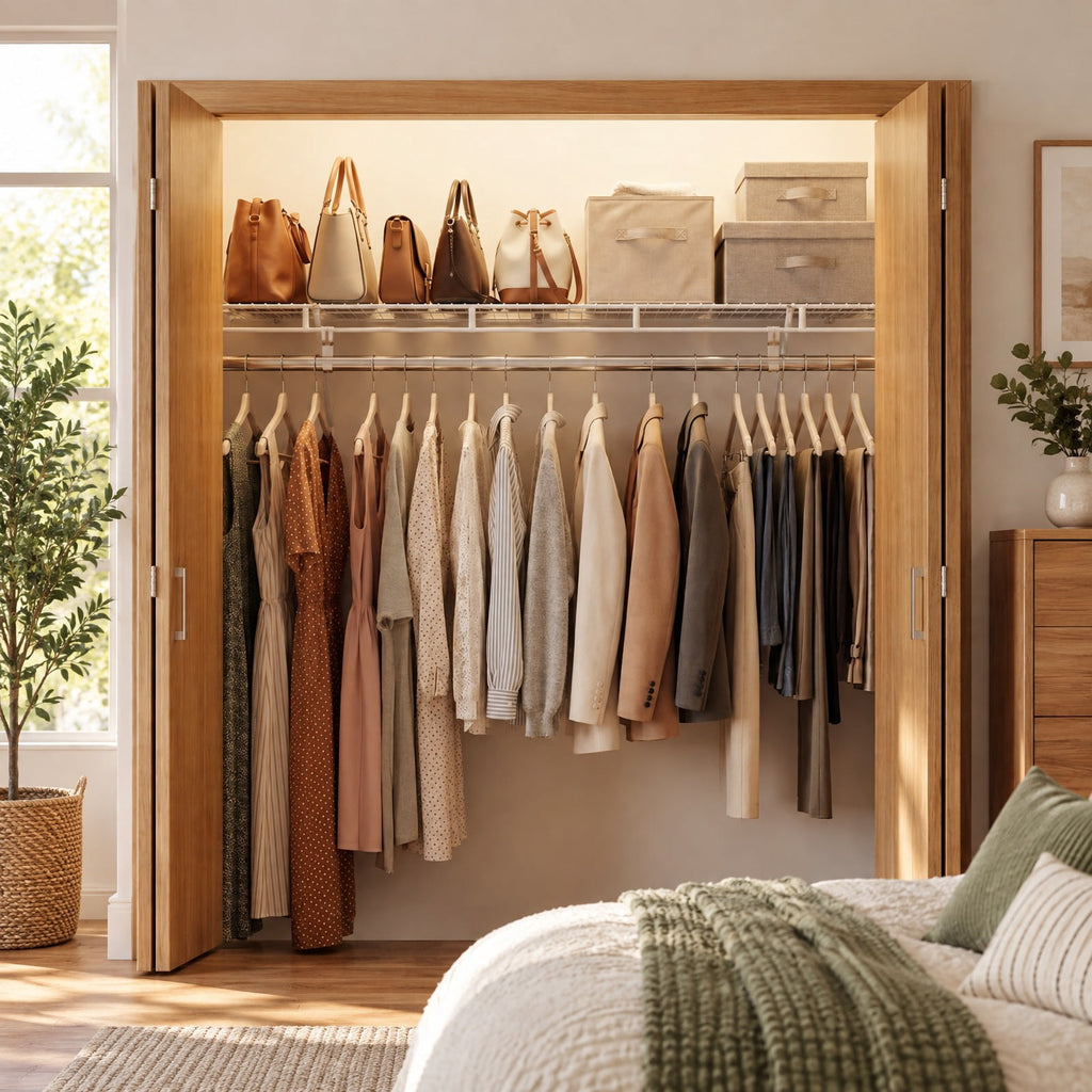 Airfind Closet Shelves Wall Mounted with Ventilated Metal Wire Shelving Kit, 44 lbs Capacity, Metal Stainless Steel Frame, 48 x 12 x 12 Footprint