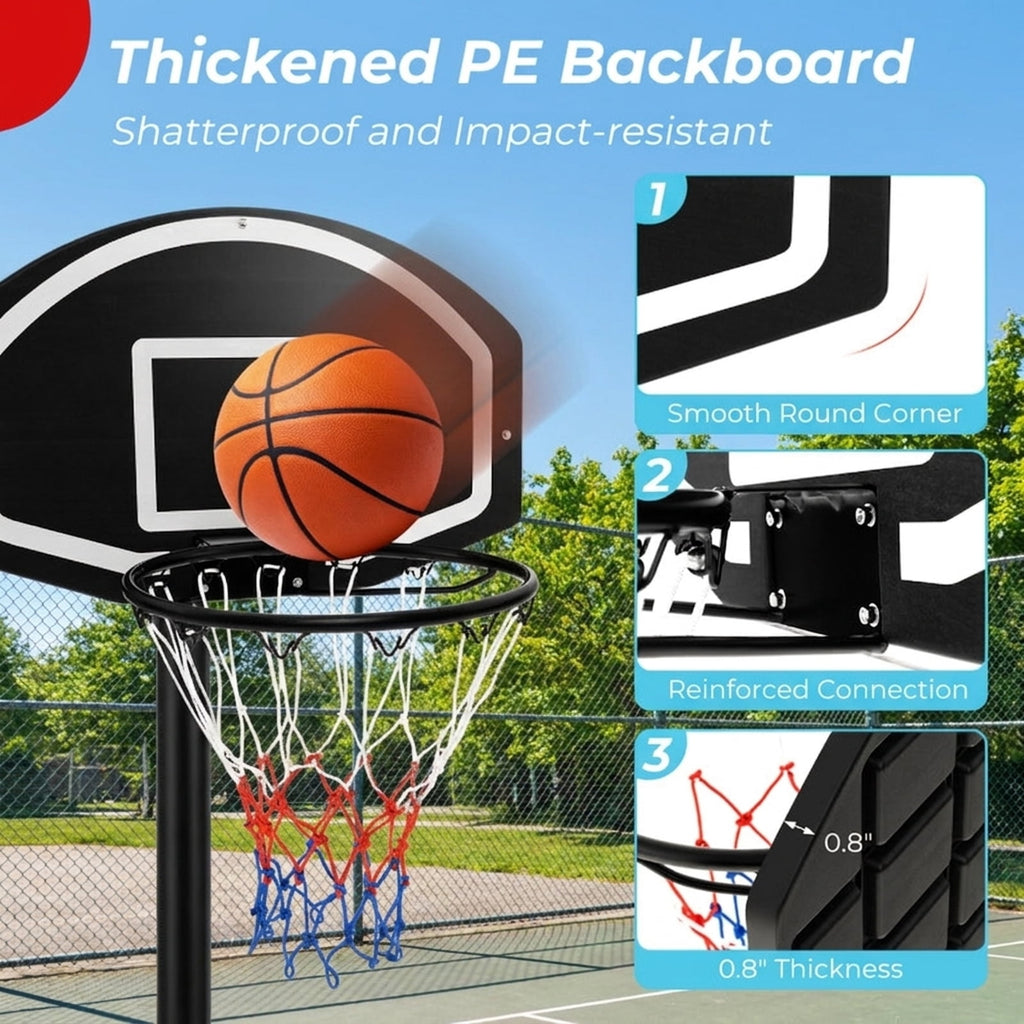 Airfind Wall-Mounted Mini Basketball Set for Kids Family Play, Black