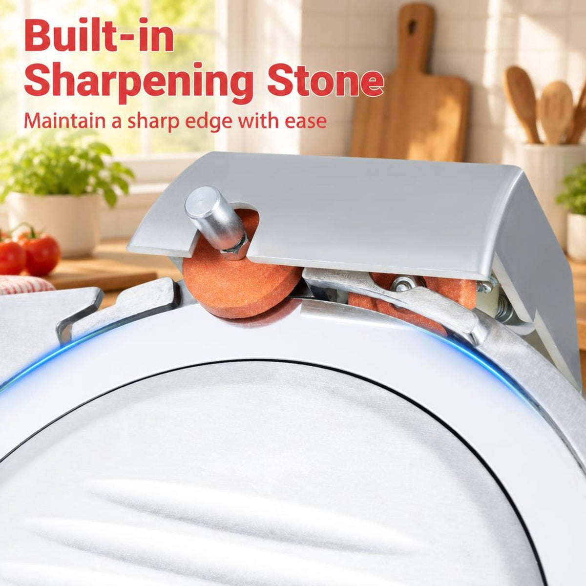 Airfind Commercial Meat Slicer with 10in Carbon Steel Blade and 0-0.47in Adjustable Thickness for Frozen Meat Cheese, 19.5in x 16in x 14inBlade Footprint