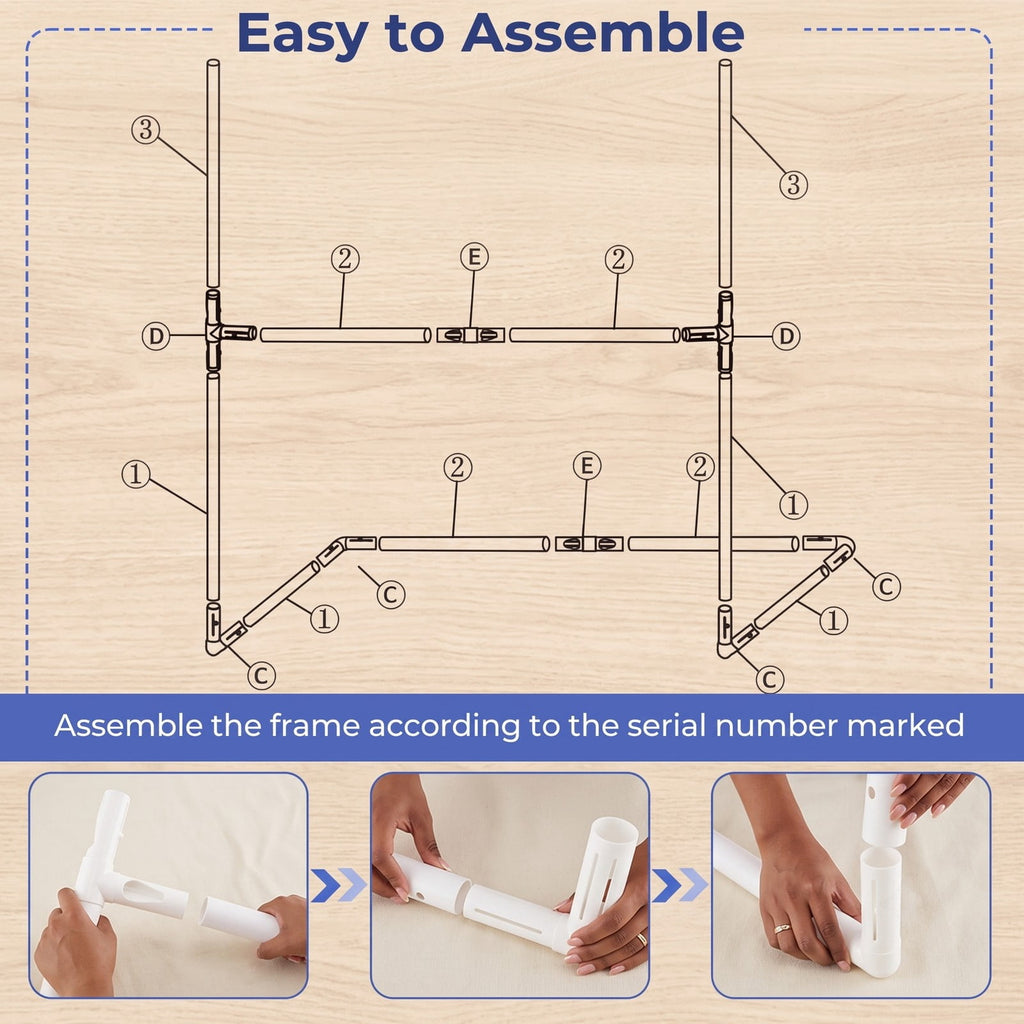 Airfind 2 in 1 Soccer Goal All Weather Football Training Equipment Portable Backyard Net with Ground Stakes for Park School Team Practice, 5.5 x 7 ft, White